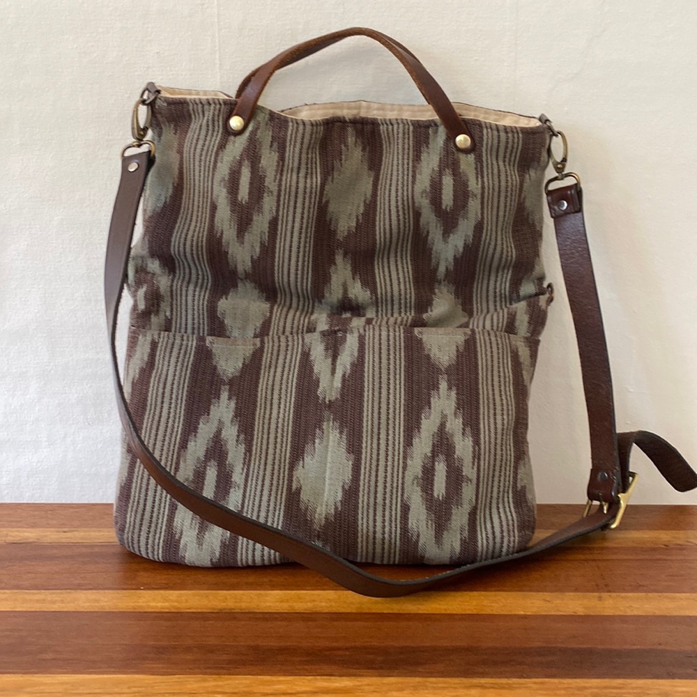 Monday Morning Studios shoulder tote fold-over purse